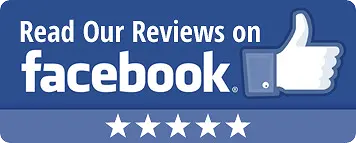 Five-Star Facebook Reviews badge for HurriClean local pressure washing, soft washing, and sealing services.