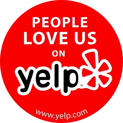 People Love Us on Yelp badge for HurriClean local pressure washing, soft washing, and sealing services business.